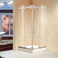 Offre spéciale Salle de douche carrée coulissante de luxe moderne Salle de bain préfabriquée sans cadre Enceinte avec WC Aire de repos