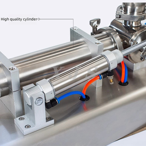 Fabrik <span class=keywords><strong>preis</strong></span> Sauce Öl Tomatenmark Paste Honig füll maschine mit beheiztem Trichter mischer Kleine pneumatische Füllung <span class=keywords><strong>Ma</strong></span> - Product Image 4