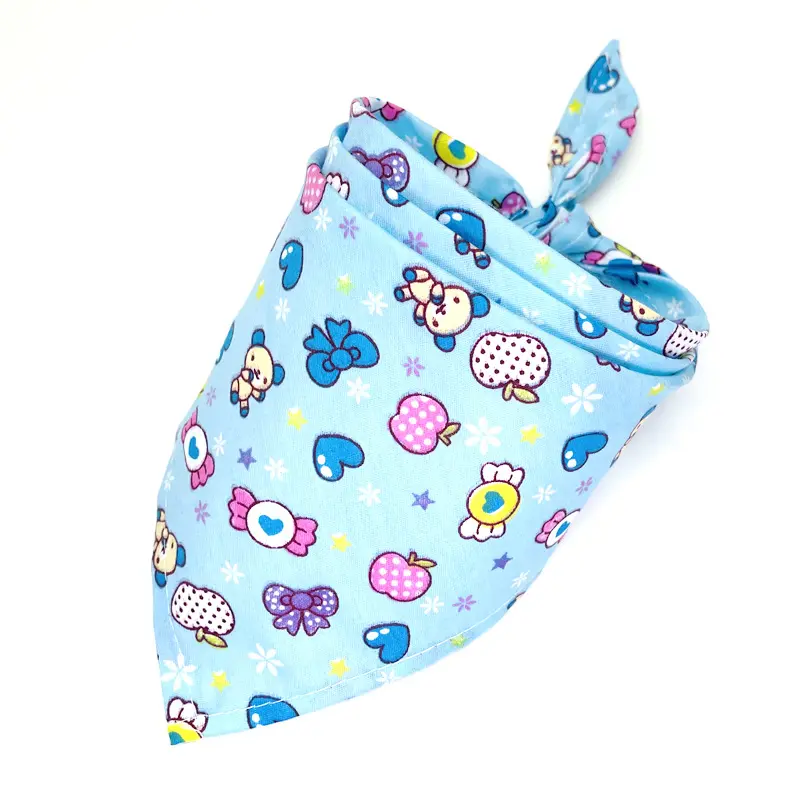 Nhà Sản Xuất Bán Buôn Mẫu Thiết Kế In Bông Vật Nuôi Phụ Kiện Dog Bandanas