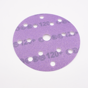 Круглый шлифовальный диск на липучке Ceramic150mm для ремонта автомобильной краски и обработки металла - Product Image 6