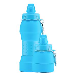 Bouteille d'eau pliable en silicone résistante aux hautes températures pour le sport, vente en gros, bouteille d'eau portable pliable pour les voyages - Product Image 2