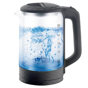 Wholesale 1500W Electric Kettle 2.5L Glass Body LED <b>Illumination</b> Light Automatic Power Household Use Cordless Design 360-Degree - Product Image 1