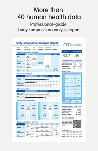 Machine d'analyse corporelle 3D professionnelle, pèse-personne intelligent avec analyseur corporel complet 2-en-1, appareil portable en acier inoxydable - Product Image 2
