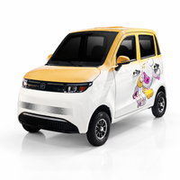 Voiture électrique à 4 roues pour adultes, mini véhicule électrique pour les trajets en ville, prix abordable avec climatisation et charge rapide