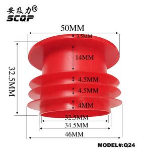 Industrieel Ontwerp Vierkant Uiteinde Dop Moer Plug Vrouwelijke Schroefdraad Buis Stalen Inzetstukken Met Plastic Eindkap - Product Image 2