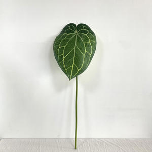 LO-535 بالجملة، ورقة أنثوريوم اصطناعية كبيرة بطول 81 سم، بلمسة حقيقية، نبات استوائي للديكور المنزلي وتزيين حفلات الزفاف - Product Image 2