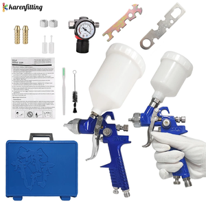 Juego de Pistolas de Pulverización Automáticas por Gravedad de 0.8mm y 1.4mm para Pintura en Aerosol - Product Image 3