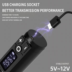 <span class=keywords><strong>Ambition</strong></span> <span class=keywords><strong>Soldier</strong></span>-pistola de tatuaje eléctrica con pantalla Digital, máquina inalámbrica rotativa para tatuar - Product Image 6