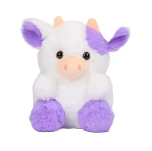 cute cow children's toys plush dolls plush dolls purple cow plush toy