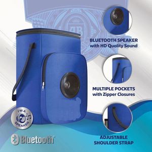 2024 Custom Logo Portable Cooler Bag with Built-In Rechargeable Wireless Bluetooth Speakers Foldable Durable for Casual Style - Product Image 2