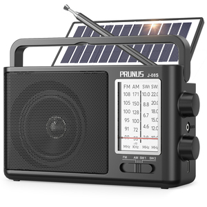 Radio Portátil AM/<span class=keywords><strong>FM</strong></span>/SW PRUNUS J-08S, Batería Recargable Solar, Carga USB, Altavoz Potente, Transistor, Excelente Recepción - Product Image 1