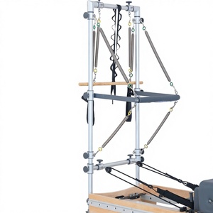 Reformer <span class=keywords><strong>de</strong></span> <span class=keywords><strong>Pilates</strong></span> con <span class=keywords><strong>Torre</strong></span> <span class=keywords><strong>de</strong></span> Alta Calidad, Medio Trapecio <span class=keywords><strong>de</strong></span> Madera, Reformer Clínico <span class=keywords><strong>de</strong></span> Microfibra con <span class=keywords><strong>Torre</strong></span> - Product Image 2