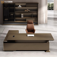 Haute qualité moderne Simple I L Sharpe Boss bureau avec chaise lumière luxe PDG bureau Table meubles haute qualité MDF matériel