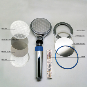 Soffione <span class=keywords><strong>doccia</strong></span> ionico blu, rimuove il cloro, <span class=keywords><strong>doccia</strong></span> a mano per migliorare e purificare l'acqua con tubo e supporto - Product Image 3