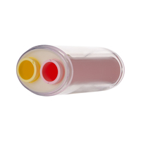 Kemasan Krim Serum Mini 10ML portabel kualitas tinggi kemasan Krim Mata siang malam tabung ganda botol tanpa udara cetak ABS
