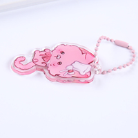 Porte-clés en acrylique personnalisé haut de gamme, pendentif photo double face, logo imprimé DIY dessin animé anime code QR, publicité, porte-clés suspendu