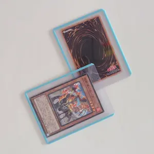 탑 로더 게임 카드 슬리브 카드 외부 보호 홀더 3x4 "포토카드 애니메이션 카드 폴더 어린이 장난감 선물