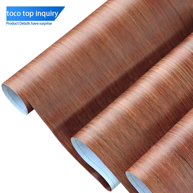 Grosir Pabrik Film dekoratif PVC serat kayu berperekat