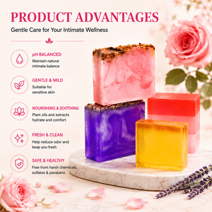 Jabón Íntimo Natural a Base <span class=keywords><strong>de</strong></span> Hierbas, Marca Privada, para Equilibrio del pH, Barra <span class=keywords><strong>de</strong></span> Limpieza para la Higiene Femenina - Product Image 5
