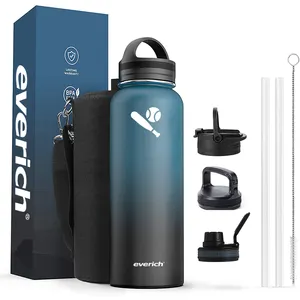 Gourde isotherme à Double paroi en acier inoxydable 18/8, sans Bpa, contenant isolé sous vide, écologique, pour le Sport, 80 ml