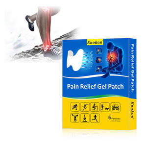 Enokon EK-001 Menthol Herbal <span class=keywords><strong>Pain</strong></span> <span class=keywords><strong>Gel</strong></span> Patch Chinois Anti-Douleur Pansement pour Soulagement Efficace des Douleurs Articulaires du Genou Hot & Cold Packs - Product Image 4