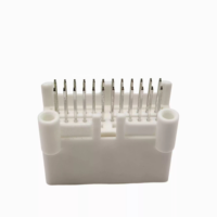 Conector Automotriz Doméstico Enchufable 1376111-2, 5A 12V 24 Pines Rectos, Conector de Extremo de Placa PCB, Paso de 2.2mm, Carcasa de PBT