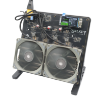 Nerdoctaxe Rev 3.1 12TH/s Bitcoin Miner, 12TH Octaxe Solo Miner, machine de minage crypto silencieuse pour la maison avec faible consommation d'énergie de 200W
