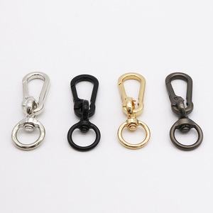Anneau à ressort en alliage de zinc pour porte-clés, cordon de téléphone portable, dragonne, cordon de cou, accessoires de bijoux DIY, finition bronze nitruite - Product Image 1
