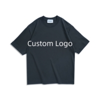 Camiseta de 260G de Alto Gramaje 100% Algodón al por Mayor Calidad Prémium con Logo Personalizado Impreso Unisex Corta Extragrande para Hombre Personalizable