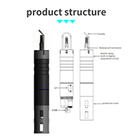 Capteur de qualité de l'eau souterraine multiparamètres KNF-400PRO 6 en 1 RS485 MODBUS avec auto-nettoyage et surveillance en ligne