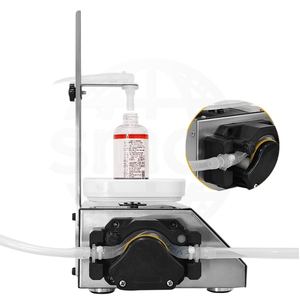 Machine de remplissage de liquides automatique électrique de haute précision, entraînée par un moteur et une pompe, pour les aliments et la colle en bouteilles et en canettes - Product Image 2