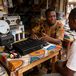 Receptor de TV Satelital Digital Africa Master HD DVB-S2 Set-Top Box 1080p gx6605s - Product Image 6