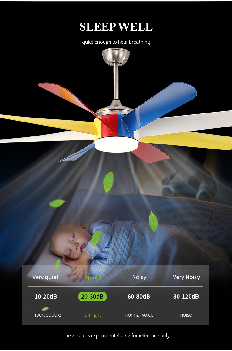 Breezelux 60 inch decorative Ceiling fan lamp