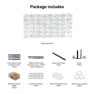 <span class=keywords><strong>Panneau</strong></span> LED flexible RGBW certifié CE/RoHS - PARFAIT 288 LED DC24V 30W CRI>90 Rétroéclairage pour hôtel/maison, décoration en pierre - Product Image 5