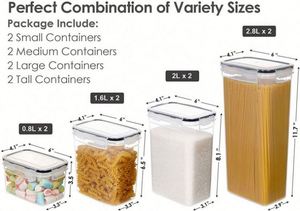 Conteneur de stockage alimentaire hermétique, écologique, grande capacité, pour la rentrée scolaire et la cuisine, garantie de qualité à bas prix - Product Image 3