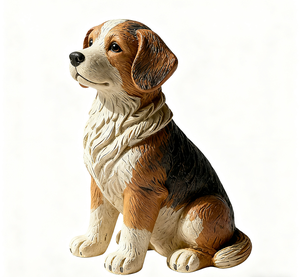 Statue de chien mignon personnalisée en Offre Spéciale, résine peinte <span class=keywords><strong>à</strong></span> la main, décor de jardin extérieur pour patio ou pelouse, sculpture animale réaliste - Product Image 4