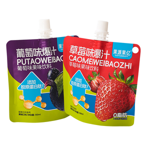 Làm mới nho dâu tây nhựa bao bì thực phẩm có hương vị đồ uống Spout túi đứng lên túi - Product Image 1