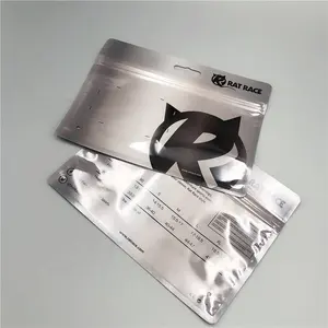 Clothing Packaging Custom Resealable Zipper Plastic Underwear Swimming Packaging Mylar Bags White Clear Window