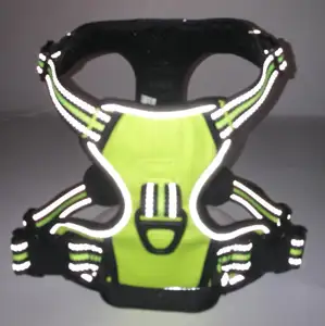 Correa De Perro Reflective Dog Harness with Front Clip and Easy Control Handle for Walking Training Running