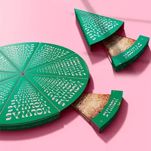 Boîte à pizza isolée à tiroir unique en carton ondulé vierge de 12 pouces, personnalisable avec votre logo, <span class=keywords><strong>pour</strong></span> les tranches de pizza, vente en gros - Product Image 1