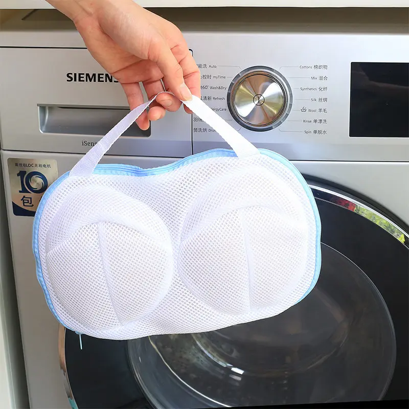 ขายร้อนนํามาใช้ใหม่และทนทาน Non-การเปลี่ยนรูปตาข่ายซักรีดชุดชั้นใน Bra เครื่องซักผ้าถุงป้องกัน