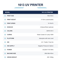 Imprimante UV à plat grand format 160x130cm, 4 têtes d'impression, machine à jet d'encre UV pour feuilles d'acrylique et de verre
