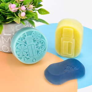 New Reusable <b>Silicone</b> Mold Round Oval Square DIY Making 3D Soap Form Handmade 6 Patterns - Product Image 5