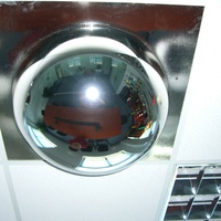 Miroir à dôme sphérique convexe et Concave