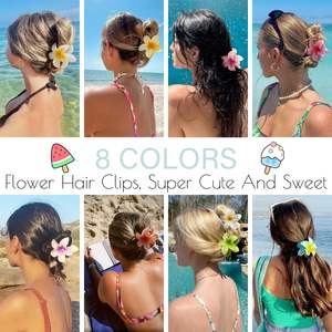 Pinza para el pelo con diseño de flor de girasol y lazo, accesorio elegante para mujer y niña, ideal para el verano y la playa - Product Image 6