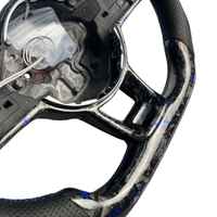 Volant de voiture sport en cuir et fibre de carbone forgé sur mesure pour Volkswagen MK7 MK6 MK5 Golf R GTI GTS GTD GTI Golf 7