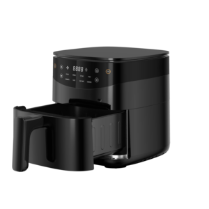 Friteuse à air en plastique longue durée et résistante, capacité 3L, 1350W, 80-200°C, professionnelle avec minuteur 1H - Product Image 3