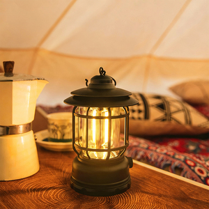 Retro cắm trại <span class=keywords><strong>Lantern</strong></span> ABS Chất liệu xách tay <span class=keywords><strong>LED</strong></span> ngoài trời mô hình ánh sáng LT-01 CN cho đi bộ đường dài sử dụng khẩn cấp - Product Image 4