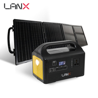 Système d'énergie solaire hors réseau pour la pêche en plein air, système de stockage d'énergie ABS LiFePO4 150W 300W, station d'énergie solaire portable