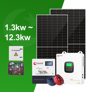 Kit solaire hybride hors réseau 2 kW 5 kVA 5500 W avec panneaux solaires, batterie au lithium et onduleur, ensemble complet <span class=keywords><strong>4000</strong></span> Watts pour la maison 3 kW 10 kW - Product Image 1